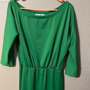 Grace Karin long green dress